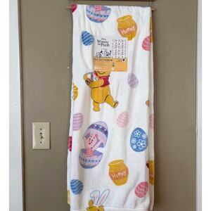 Disney Winnie the Pooh Easter Blanket Pooh and Piglet Hunny Easter Egg NWT